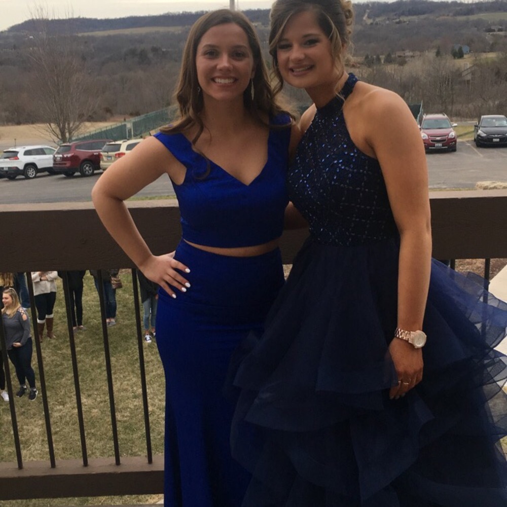 Royal blue prom dress